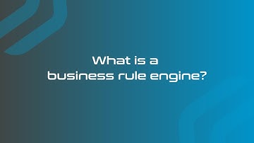 What is a business rule engine?