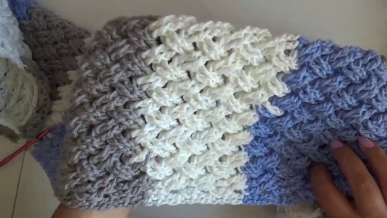 siete y media empeorar Plantación Bufanda a crochet - YouTube