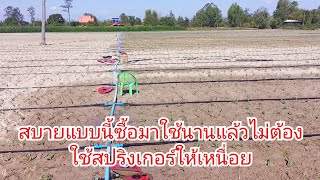 สายน้ำพุ่ง"ในสวนข้าวโพดโคตรสบายเปิดแค่บอลวาล์วเท่านั้น