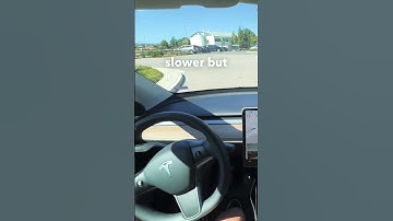 FSD 10.69.2 taking on the roundabout the older version had issues with #tesla #fsd #modely