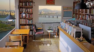 Chill Acoustic Book Cafe Playlist to Study, Easy Listening Korean Cafe music, Soft K POP