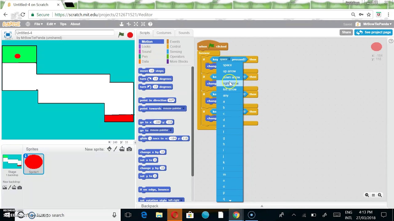Recreate the World's hardest game with Scratch 
