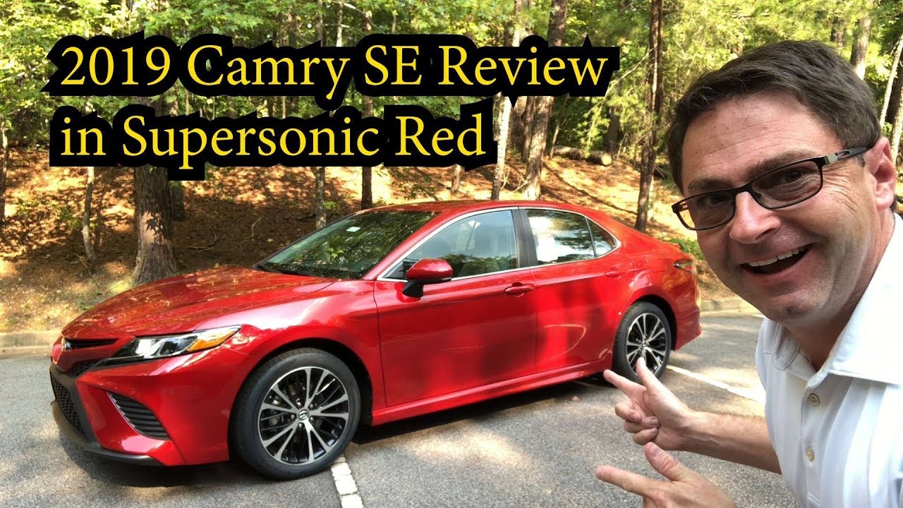 2019 Camry Se Review In Supersonic Red