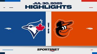 MLB Highlights | Blue Jays vs. Orioles - July 30, 2025 Profile