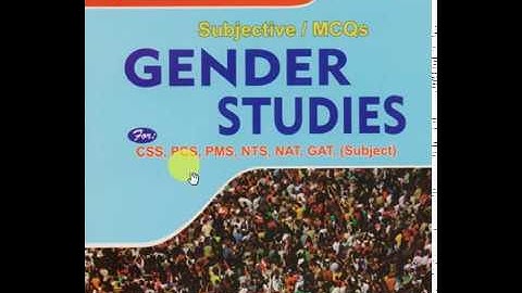 Gender Studies MCQs,Subjective For CSS,PMS