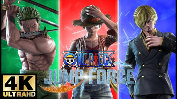 JUMP FORCE GAMEPLAY ONE PIECE MONSTER TRIO ULTIMATE ATTACK - NO COMMENTARY (4K FPS)