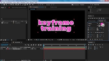 Học After Effect cơ bản miễn phí - Video 42 - Text Tool và Character Panel