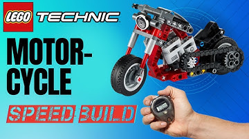 Lego Motorcycle speed build - Lego technic 42132 fast build - Lego speed building