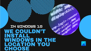 We couldn’t install Windows in the location you choose, Error 0x80300002