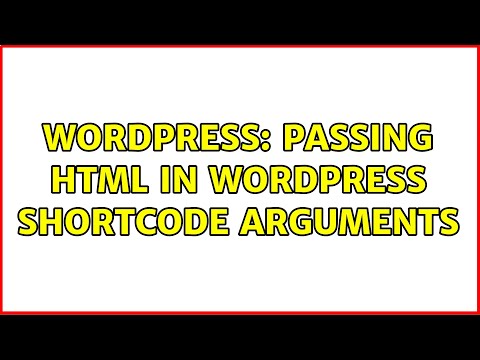 Wordpress: Passing HTML in WordPress Shortcode arguments