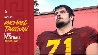 USC OL Michael Tarquin | Spring Camp Practice No. 13