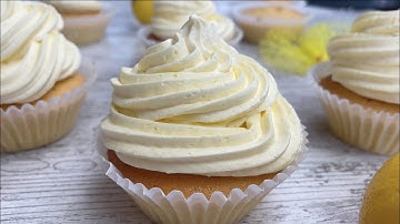 How To Make Lemon Cupcakes Recipe • Fairy Cakes With Lemon Buttercream Frosting • Lemon Dessert