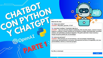 Crea tu propio CHATBOT personalizado con interfaz visual en python con ChatGPT | Parte 1