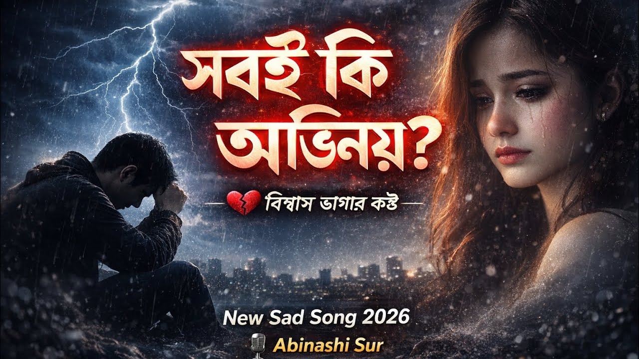 সবই কি ছিল অভিনয়? | বিশ্বাস ভাঙার কষ্ট | New Sad Song 2026 | Abinashi Sur