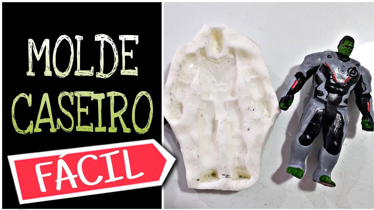 Repliquei um boneco de camelô rápido e fácil. Molde de silicone caseiro toy makeover