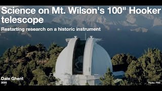 Hal General Meeting May 2025 - Science on Mount Wilson’s 100″ Hooker telescope (Dale Ghent) Hal General Meeting May 2025 - Science on Mount Wilson’s 100″ Hooker telescope (Dale Ghent)