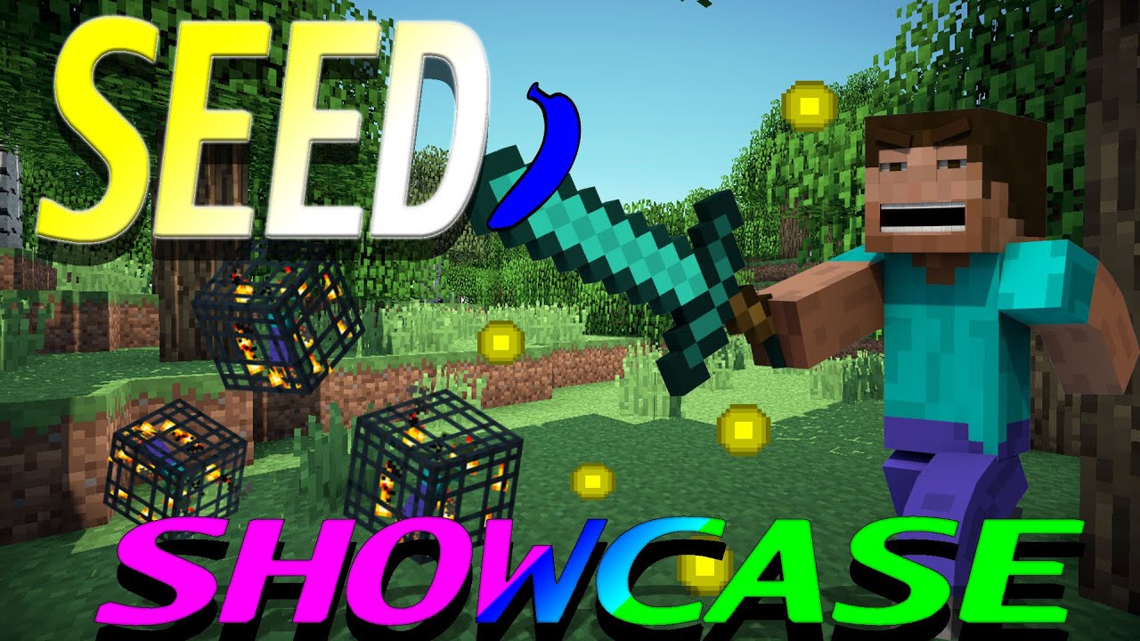 INSANE MOB SPAWNER SEED MINECRAFT (XBOX ONE, PS4)(villages,mineshaft