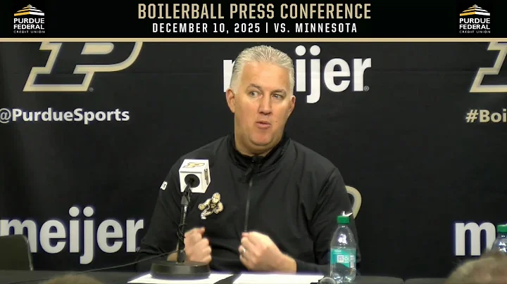 BoilerBall Postgame Press Conference | vs. Minnesota