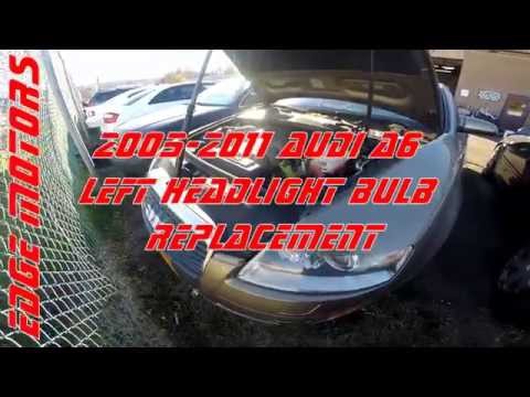 2005 - 2011 Audi A6 left headlight bulb replacement by Edge Motors