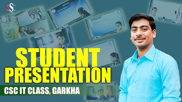 Student Presentation for developed self confidence  | हिंदी में | By CSC IT Class Garkha