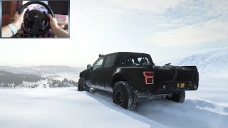 Ford Ranger Raptor | Realistic offroading - Forza Horizon 4 | Thrustmaster T300RS gameplay