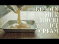 [No Music] How to Make Golden Milk Mochi Ice Cream (vegan)