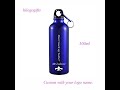 Custom your name text on Outside sport water Bottle with hook .#custom #logo #gift #prada #giftfor