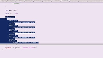JAVA必看基础视频 第二十九课 语句Switch