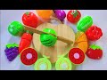 How to Cutting Wooden &amp; Plastic Fruit Vegetables, Mango Kiwi| Satisfying Video Squishy ASMR