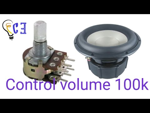 Control Volume using 100k variable resistance ( Creative Electronics)