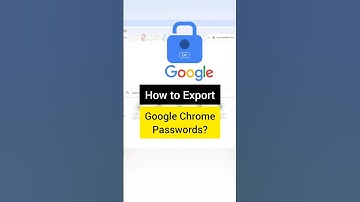 🔥Export Passwords 🔐 From Google Chrome Password Manager #google #password #learning #tech #tips