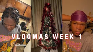 VLOGMAS WEEK 1 | DECORATING THE CHRISTMAS TREE, NEW HAIR \& MORE! | (WEEKLY VLOG) | BillyGOAT