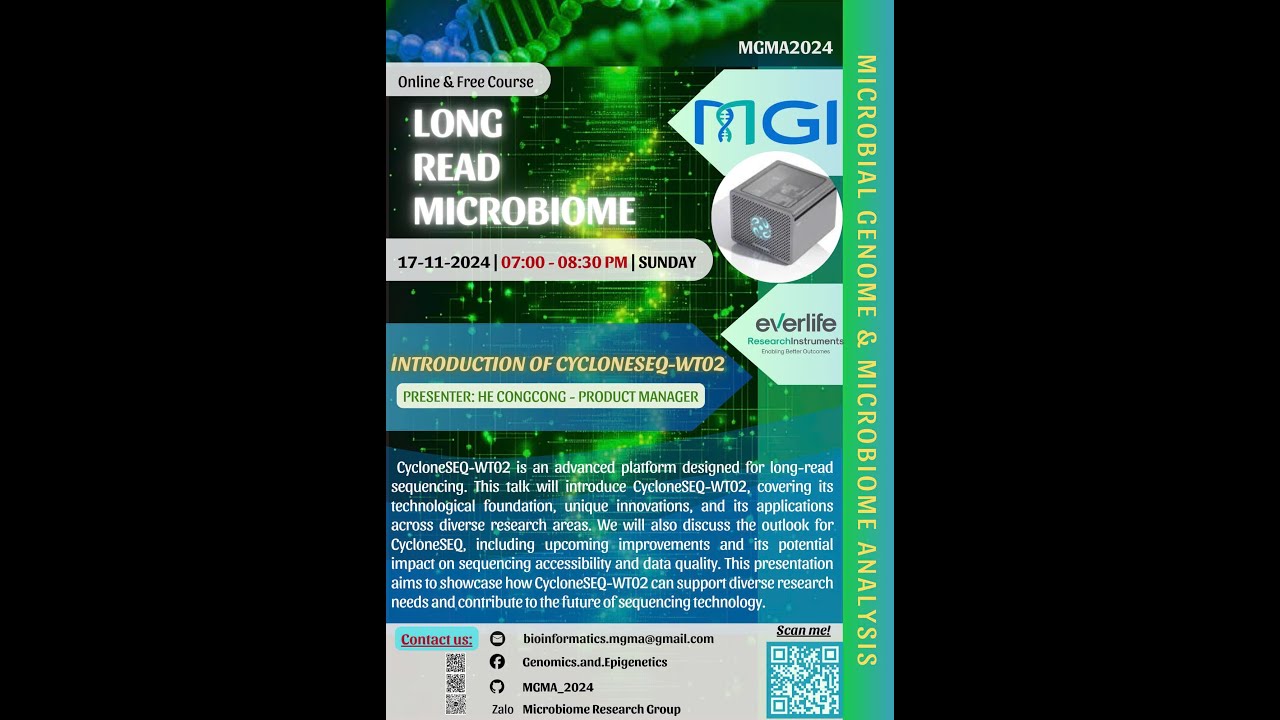MGMA 2024 - Long Read Microbiome 17/11/2024 - YouTube