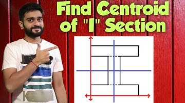 How to find Centroid of an I section | Center of Gravity | Part 5
