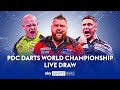 LIVE DRAW! 🚨 | 2024 PDC World Darts Championship draw! image