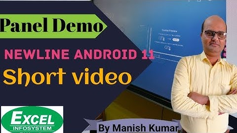 Newline Android 11 short video, interactive flat panel, Newline Flat panel Android 11