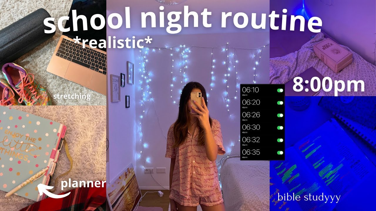 Student Night Routine REALISTIC NIGHT ROUTINE *as a HIGH SCHOOL student* - YouTube
