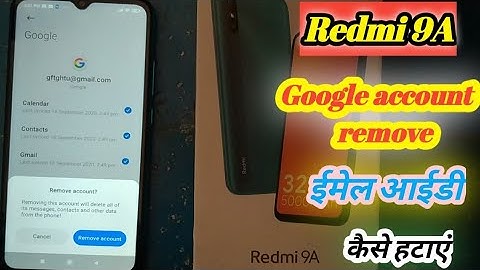 How to remove Google account 9A । how to remove play store I