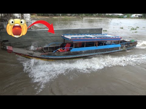 Video Ghe nhỏ vượt cống ngược dòng nước chảy xiết quá hấp dẫn - youtube