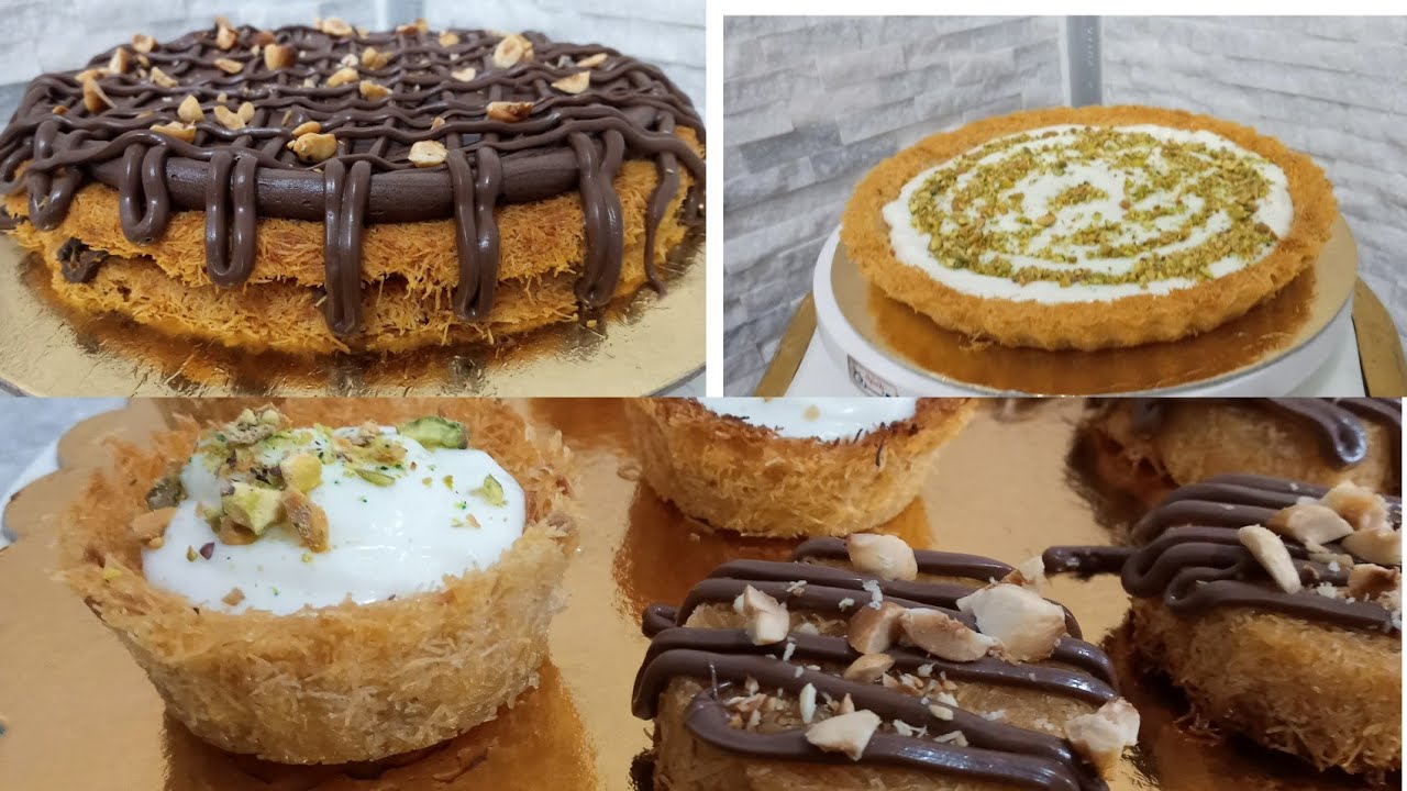 من كيلو كنافة واحد عملت كل الأصناف دي😋😋 -حاجات شرفتنى قدام ضيوفى😍😍