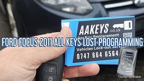 FORD FOCUS 2011 ALL KEYS LOST PROGRAMMING WITH #TDB1000