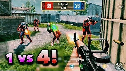 🔥Solo 40 kills in 1 v 4 TDM match/ They Challenged me for 1v 4 TDM all weapon  🔥