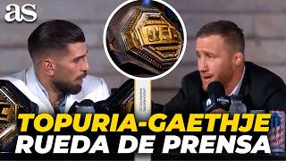 FULL PRESS CONFERENCE | ILIA TOPURIA and JUSTIN GAETHJE at the WHITE HOUSE