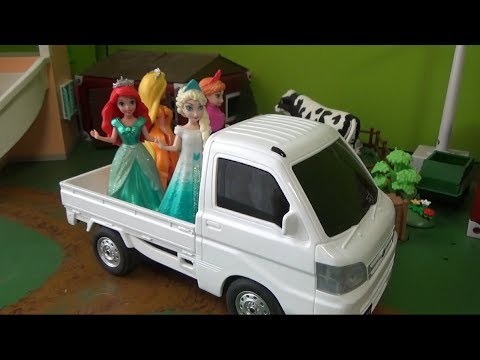 디즈니 겨울왕국 엘사 공주 트럭 장난감 놀이 Disney <strong>Frozen</strong> <strong>Elsa</strong> Princess Truck Toys Play