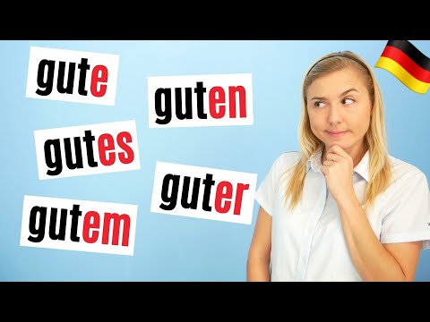 Learn German: adjective endings explained logically! Grammar A2-B2