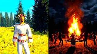 TERINSPIRASI OLEH MIDSOMMAR | Game Horor Welcome Home - Semua Akhiran screenshot 5