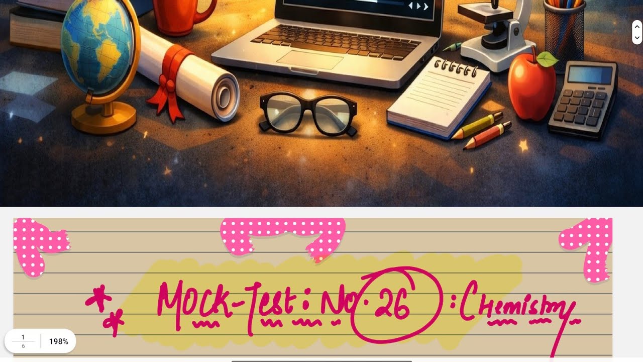 CHEMISTRY Mock Test 26 Discussed Pura Pagalpana kara maine mock Test mein slept in Mock Test 