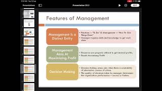 Features of management module 1 CME
