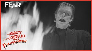 Burning The Monster (Final Scene) | Abbott & Costello Meet Frankenstein | Fear