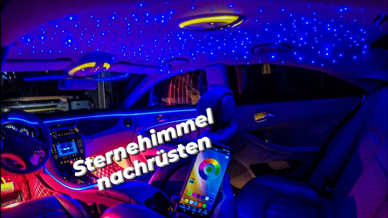 32w rgbw led auto sternenhimmel licht musik steuerung auto zubehör  innenraum smartapp auto dach sterne lichter decke glasfaser licht